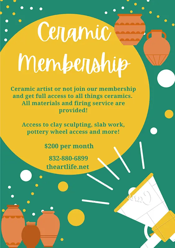Ceramic membership poster
